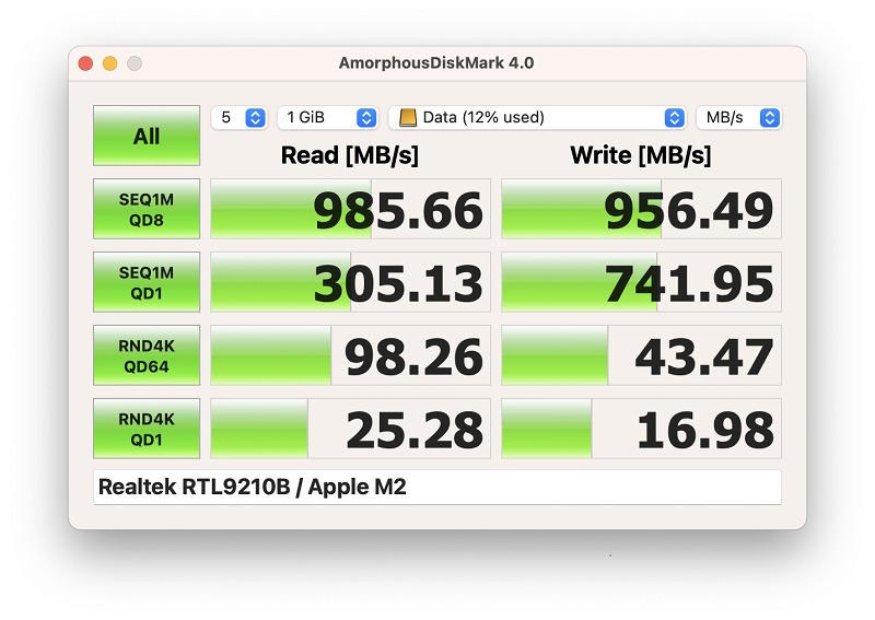 AmorphousDiskMarkでの計測