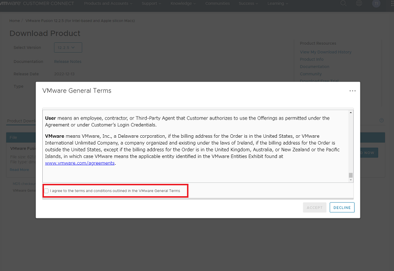 VMware General Terms