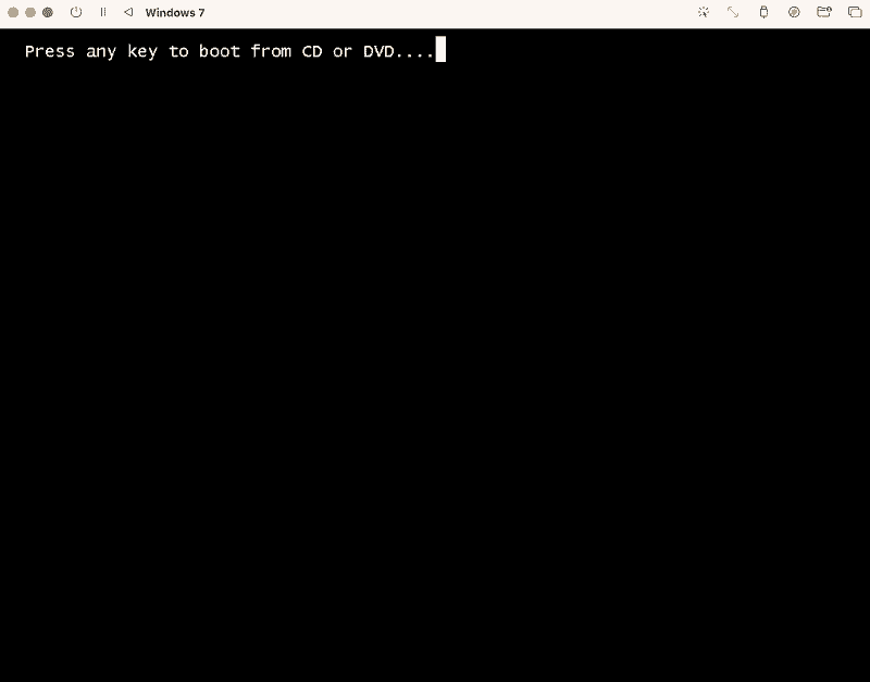 Press any key to boot from CD or DVD....