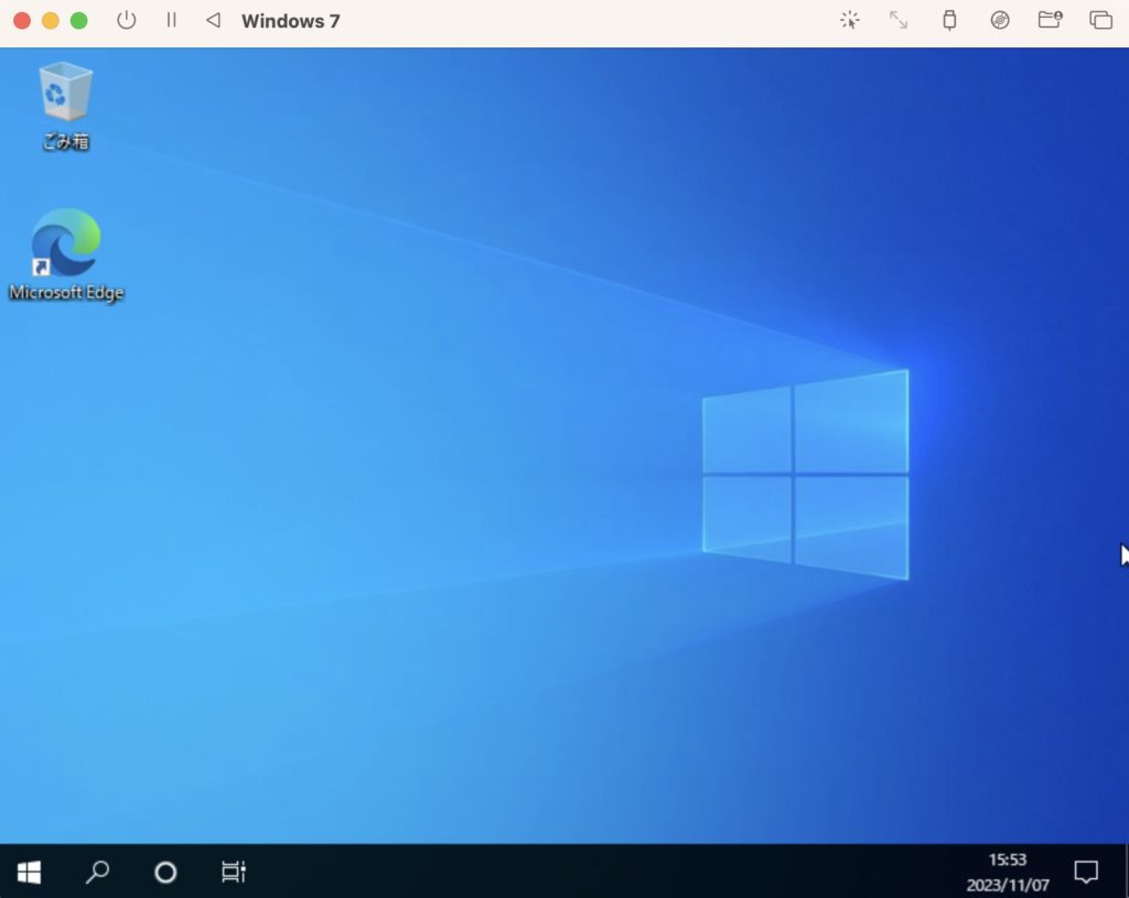 Windows10が起動しました。