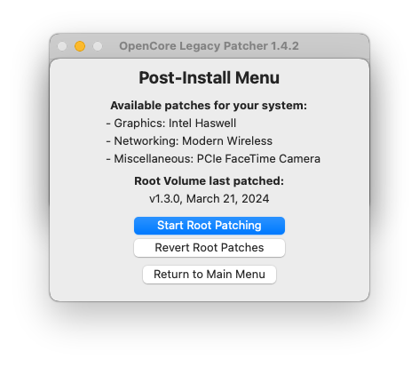 Post-Install Menyu