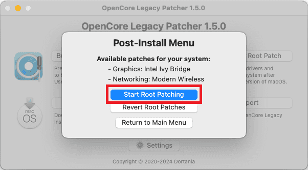 Start Root Patching