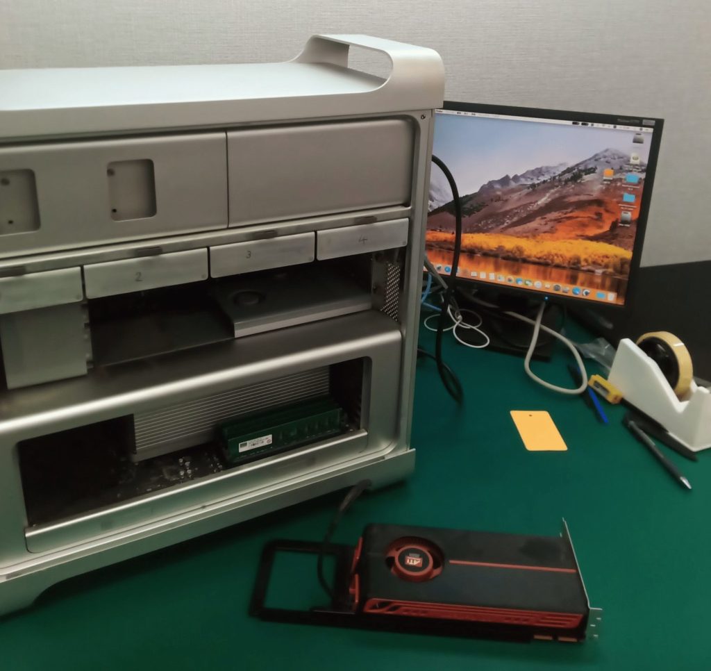 macpro2009グラフィックカード交換後