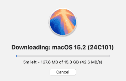Downloadが開始